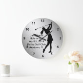 Grande Horloge Ronde Trou-dans-un le partouzeur de golf personnalisable (Maison)
