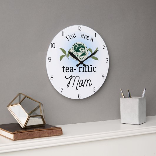 Grande Horloge Ronde tu es une maman formidable (Bureau)