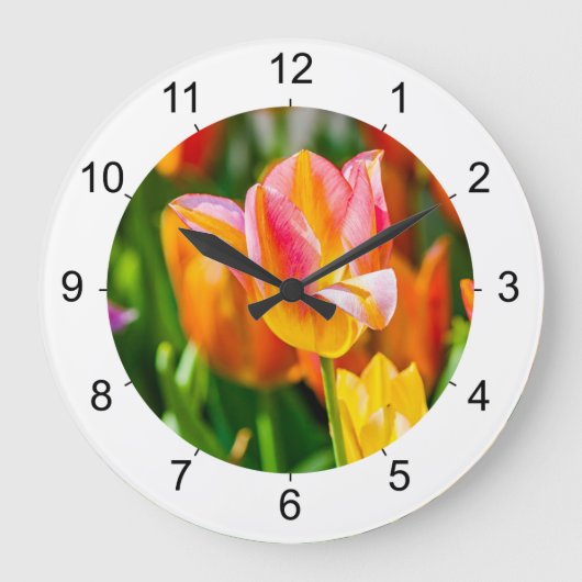 Grande Horloge Ronde Tulips (Recto)