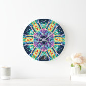 Grande Horloge Ronde Tulips Kaleidoscope (Maison)