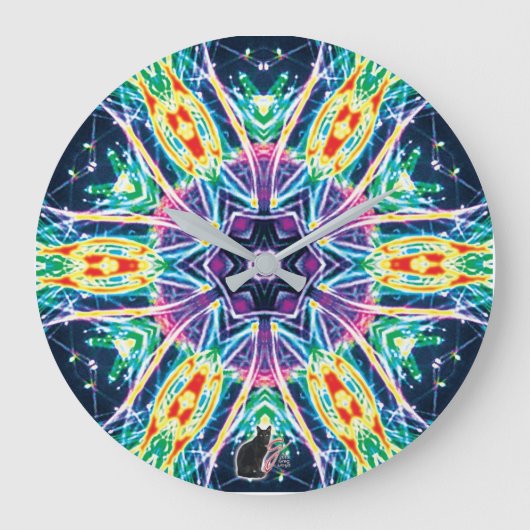 Grande Horloge Ronde Tulips Kaleidoscope (Recto)