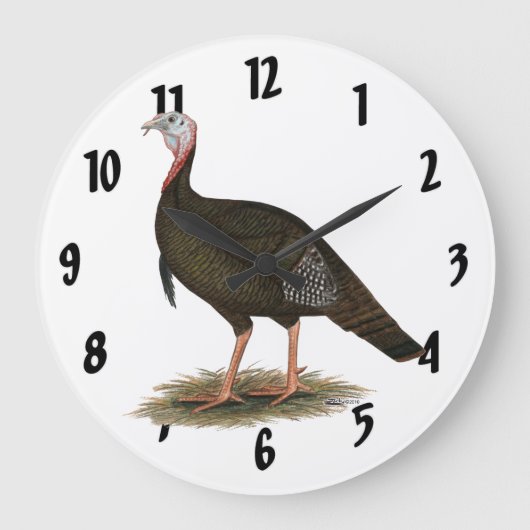 Grande Horloge Ronde Turkey:  Eastern Wild Tom (Recto)