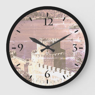 Grande Horloge Ronde Turquie vintage Istanbul forteresse du Bosphore Gr
