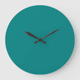 Grande Horloge Ronde Turquoise