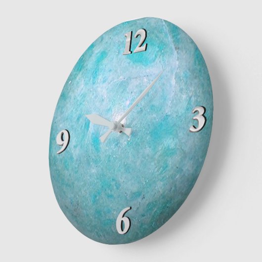 Grande Horloge Ronde Turquoise (Angle)