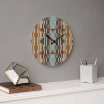 Turquoise Bleu Canard Orange Marron Art Tribal
