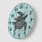 Grande Horloge Ronde Turtle Beach Shabby (Angle)