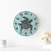 Grande Horloge Ronde Turtle Beach Shabby (Maison)