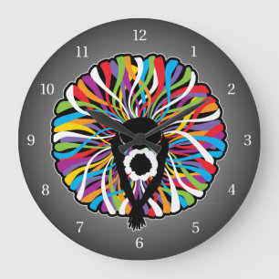Grande Horloge Ronde Tutu Elegant (Danseur de Ballet)