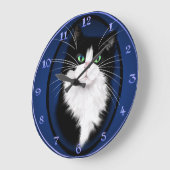 Grande Horloge Ronde TUX-Tuxedo chats rock (Angle)