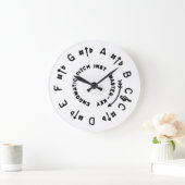 Grande Horloge Ronde Tuyau de lancement blanc (Maison)