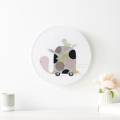 Grande Horloge Ronde Tweeter sur une tortue (Maison)