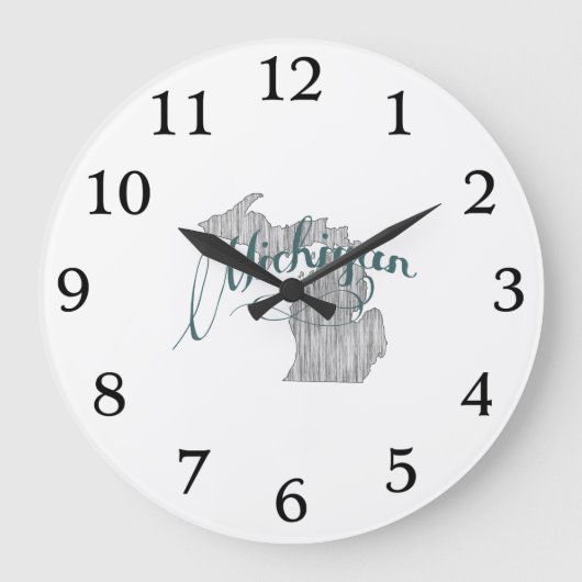 Grande Horloge Ronde Typographe d'État du Michigan (Recto)