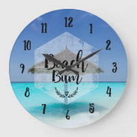 Typographie de cloche de plage - Parapluie sur la 