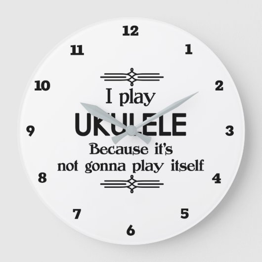 Grande Horloge Ronde Ukulele (Recto)