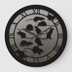 Grande Horloge Ronde Un bon nombre de rats