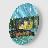 Grande Horloge Ronde Un design amusant pour l'enfant en nous tous! (Angle)