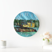 Grande Horloge Ronde Un design amusant pour l'enfant en nous tous! (Maison)