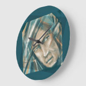 Grande Horloge Ronde Un Elfe Vert provocateur (Angle)