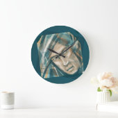 Grande Horloge Ronde Un Elfe Vert provocateur (Maison)