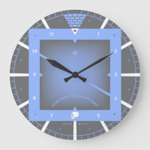 Grande Horloge Ronde Un esprit sain dans un corps sain