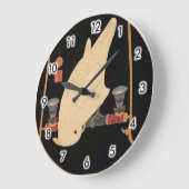 Grande Horloge Ronde Un Macaw blanc, Jakuchu (Angle)