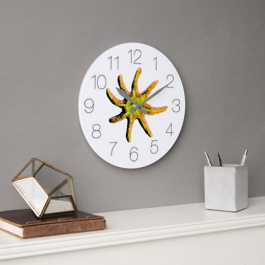 Grande Horloge Ronde Un rayon de bonheur (Bureau)