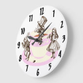 Grande Horloge Ronde Un Tea Party original cadenas (Angle)