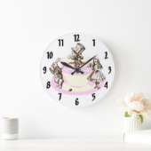 Grande Horloge Ronde Un Tea Party original cadenas (Maison)