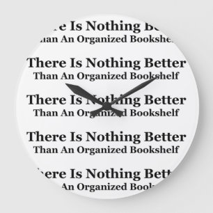 Grande Horloge Ronde Une étagère organisée