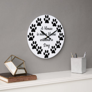 Grande Horloge Ronde Une maison n'est pas une maison sans le thème Chie