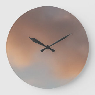 Grande Horloge Ronde Une promenade dans les nuages 5 nuages roses dans 