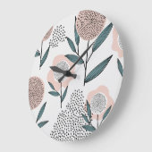 Grande Horloge Ronde Une rose (Angle)