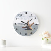 Grande Horloge Ronde Une seule étoile blanchie sur la côte (Maison)