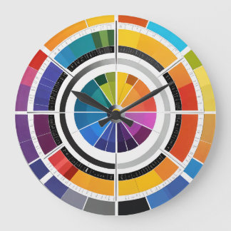 Grande Horloge Ronde Une simple roue de couleur conventionnelle dans 'w