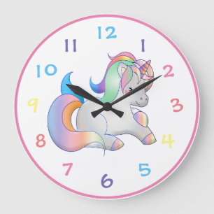 Grande Horloge Ronde Unicorne