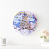 Grande Horloge Ronde Unicorne - Caticorn (Maison)