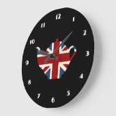 Grande Horloge Ronde Union Jack British Teapot (Angle)