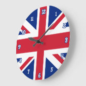 Grande Horloge Ronde Union Jack Wall Clock (Angle)