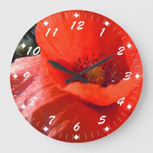 Grande Horloge Ronde Upright poppy (Recto)