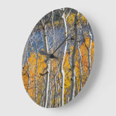 Grande Horloge Ronde Utah, USA. Arbres d'Aspen (Populus Tremuloides) (Angle)