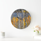 Grande Horloge Ronde Utah, USA. Arbres d'Aspen (Populus Tremuloides) (Maison)