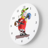 Grande Horloge Ronde Vache de mode (Angle)