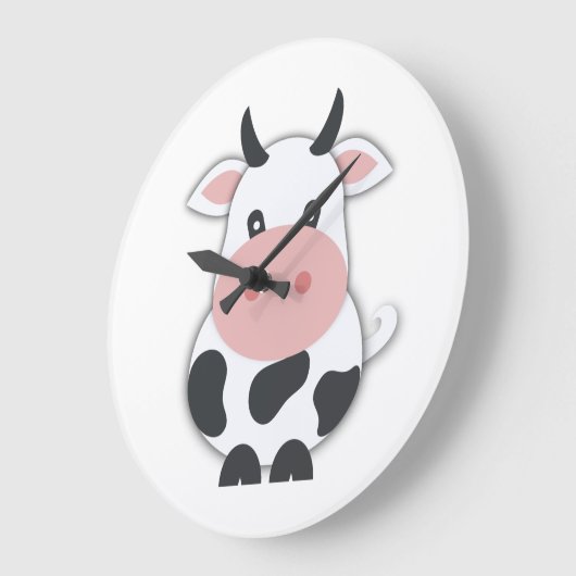 Grande Horloge Ronde Vache mûre (Angle)