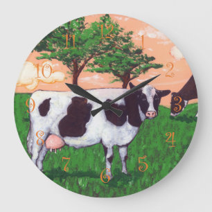 Grande Horloge Ronde Vache provoquante