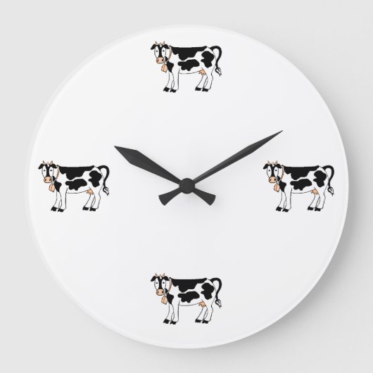 Grande Horloge Ronde Vaches à MOO (Recto)