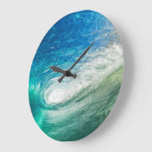 Grande Horloge Ronde Vague écrasante (Angle)
