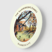 Grande Horloge Ronde Valley Gardens Harrogate Yorkshire Angleterre (Angle)