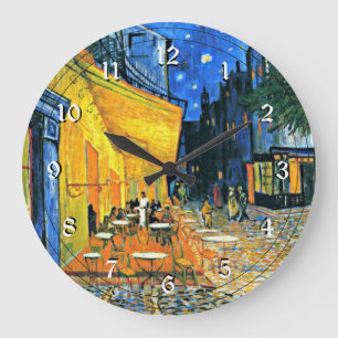 Grande Horloge Ronde Van Gogh : Café Terrace Large Clock