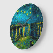 Grande Horloge Ronde Van Gogh Nuit étoilée sur le Rhône (Angle)
